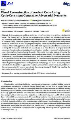 Visual Reconstruction of Ancient Coins Using Cycle-Consistent Generative Adversarial Networks - MDPI