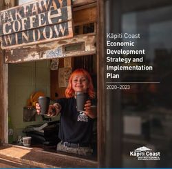 Kāpiti Coast Economic Development Strategy and Implementation Plan 2020-2023 - Kapiti Coast District Council