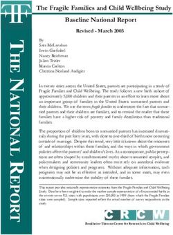 The Fragile Families and Child Wellbeing Study Baseline National Report - Fragile Families and Child ...