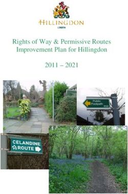 Rights of Way & Permissive Routes Improvement Plan for Hillingdon 2011 2021