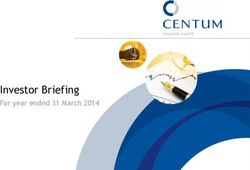 Investor Briefing For year ended 31 March 2014 - Centum Investment