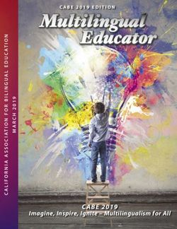 CABE 2019 Imagine, Inspire, Ignite - Multilingualism for All - CABE 2019 EDITION - California Association for Bilingual Education