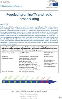 Regulating online TV and radio broadcasting - European ...