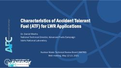Characteristics of Accident Tolerant Fuel (ATF) for LWR Applications - Dr. Daniel Wachs National Technical Director, Advanced Fuels Campaign Idaho ...