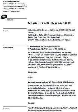 Teilurteil vom 22. Dezember 2020 - Bundespatentgericht
