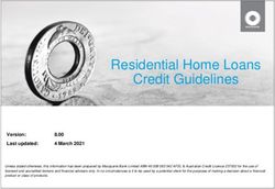 Residential Home Loans Credit Guidelines - Macquarie Bank