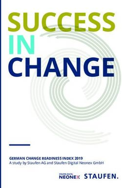 GERMAN CHANGE READINESS INDEX 2019 - A study by Staufen AG and Staufen Digital Neonex GmbH