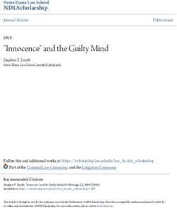 "Innocence" and the Guilty Mind - NDLScholarship