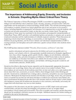 The Importance of Addressing Equity, Diversity, and Inclusion in Schools: Dispelling Myths About Critical Race Theory - National ...