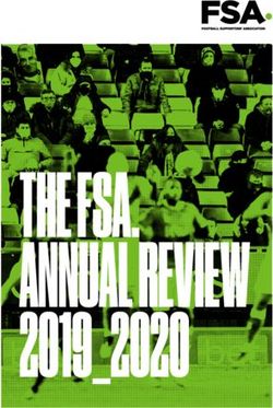 THE FSA. ANNUAL REVIEW - 2019_2020 - Football Supporters' Association