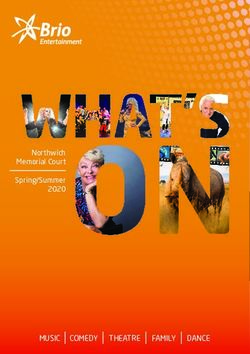 Northwich Memorial Court Spring/Summer 2020 - MUSIC COMEDY THEATRE FAMILY DANCE - Brio Leisure