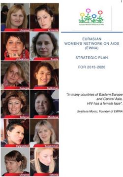 EURASIAN WOMEN'S NETWORK ON AIDS (EWNA) STRATEGIC PLAN FOR 2015-2020 - "In many countries of Eastern Europe and Central Asia, HIV has a female ...