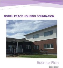 Business Plan 2020-2022 - NORTH PEACE HOUSING FOUNDATION