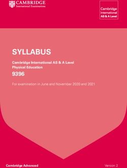 SYLLABUS 9396 Cambridge International AS & A Level Physical Education - CIE Notes
