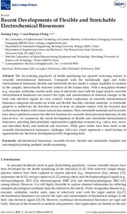 Recent Developments of Flexible and Stretchable Electrochemical Biosensors - MDPI