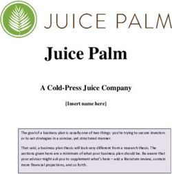 Juice Palm A Cold-Press Juice Company - Insert name here - Walton College