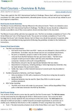 POOL COURSES - OVERVIEW & RULES - ROBONATION