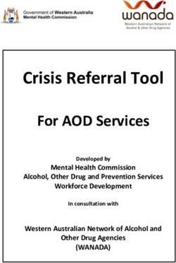 Crisis Referral Tool For AOD Services - (WANADA) Mental Health Commission Alcohol, Other Drug and Prevention Services