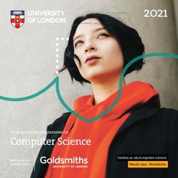2021 Computer Science Undergraduate programmes in