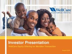 Investor Presentation - WellCare Equity Offering for Meridian Transaction August 2018