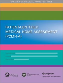 PATIENT-CENTERED MEDICAL HOME ASSESSMENT (PCMH-A) - SAFETY NET MEDICAL HOME INITIATIVE
