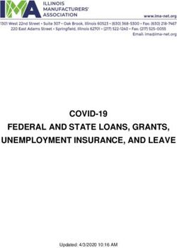 COVID-19 FEDERAL AND STATE LOANS, GRANTS, UNEMPLOYMENT INSURANCE, AND LEAVE
