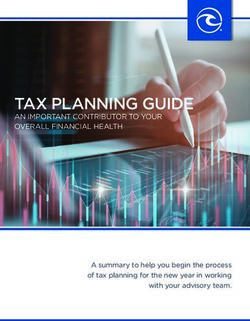 TAX PLANNING GUIDE AN IMPORTANT CONTRIBUTOR TO YOUR OVERALL FINANCIAL HEALTH - A summary to help you begin the process of tax planning for the new ...