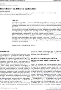 Heart failure and thyroid dysfunction