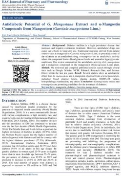 Antidiabetic Potential of G. Mangostana Extract and &alpha;-Mangostin Compounds from Mangosteen (Garcinia mangostana Linn.)