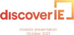 Investor presentation October 2021 - discoverIE Group plc