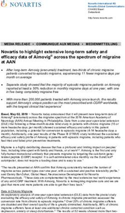 Novartis to highlight extensive long-term safety and efficacy data of Aimovig across the spectrum of migraine at AAN