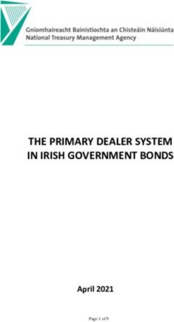 THE PRIMARY DEALER SYSTEM IN IRISH GOVERNMENT BONDS - April 2021