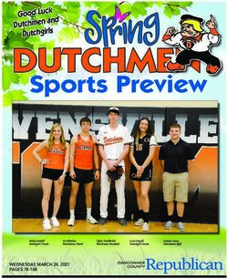 Sports Preview - Good Luck Dutchmen and Dutchgirls - WEDNESDAY, MARCH 24, 2021 PAGES 1B-16B - Creative Circle Media ...