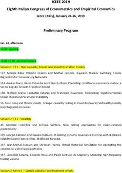 ICEEE 2019 EIGHTH ITALIAN CONGRESS OF ECONOMETRICS AND EMPIRICAL ECONOMICS - SIDE-IEA