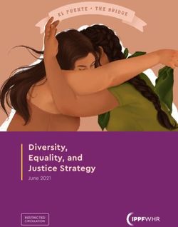 Diversity, Equality, and Justice Strategy - June 2021 RESTRICTED CIRCULATION - International ...
