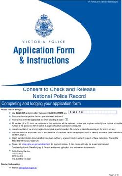 Consent to Check and Release National Police Record