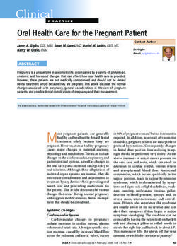 Oral Health Care for the Pregnant Patient