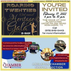 COLOR ANGLETON CHAMBER OF COMMERCE SPECIAL SECTION