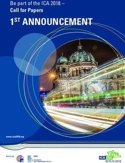 1ST ANNOUNCEMENT Be part of the ICA 2018 - Call for Papers - www.ica2018.org - SOA.org