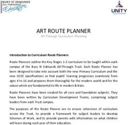 ART ROUTE PLANNER - Horringer Court Middle School