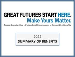 SUMMARY OF BENEFITS 2022 - Boys and Girls Club