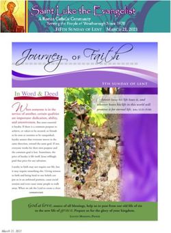 FIFTH SUNDAY OF LENT MARCH 21, 2021 - cloudfront.net