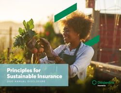 Principles for Sustainable Insurance - 2020 ANNUAL DISCLOSURE - UNEP FI