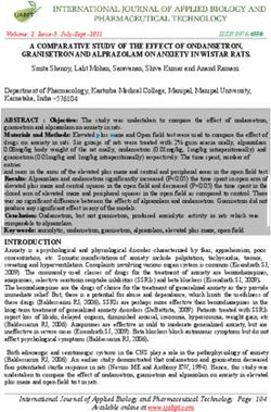 A COMPARATIVE STUDY OF THE EFFECT OF ONDANSETRON, GRANISETRON AND ALPRAZOLAM ON ANXIETY IN WISTAR RATS.