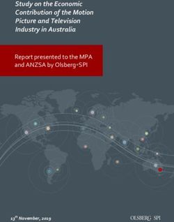 Study on the Economic Contribution of the Motion Picture and Television Industry in Australia - Report presented to the MPA and ANZSA by Olsberg SPI