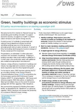 Green, healthy buildings as economic stimulus - DWS.com