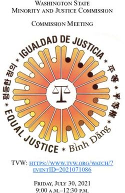 Washington State Minority and Justice Commission Commission Meeting - TVW Friday, July 30, 2021 ...
