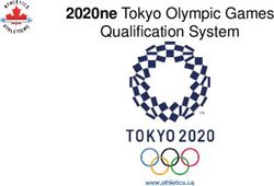 2020ne Tokyo Olympic Games - Qualification System