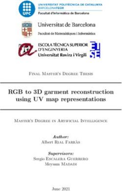 RGB to 3D garment reconstruction using UV map representations - Final Master's Degree Thesis Master's Degree in Artificial Intelligence