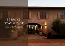 BESPOKE STAY & DINE Stones of the Yarra Valley - Meletos
